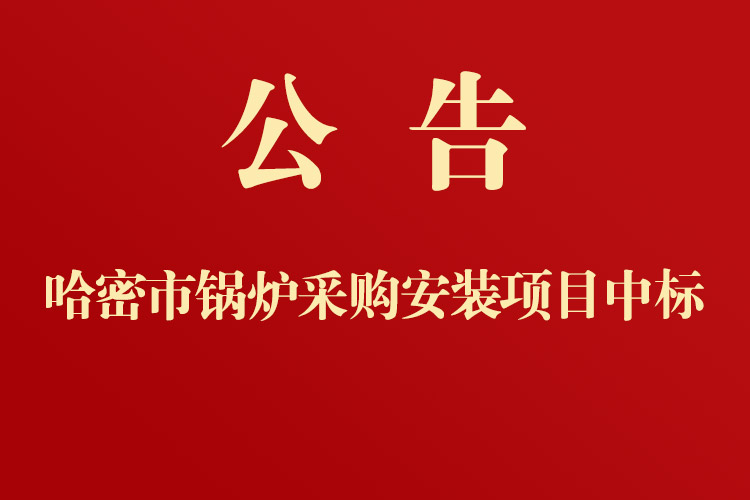 哈密市第十中学锅炉采购安装项目中标通知